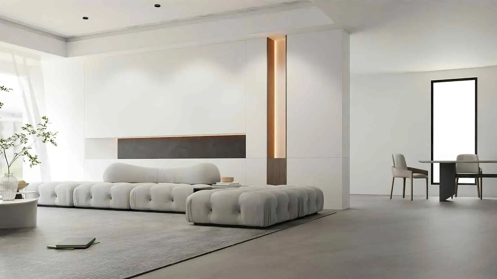 Bright lounge interior of a home with every lienholder verified and released