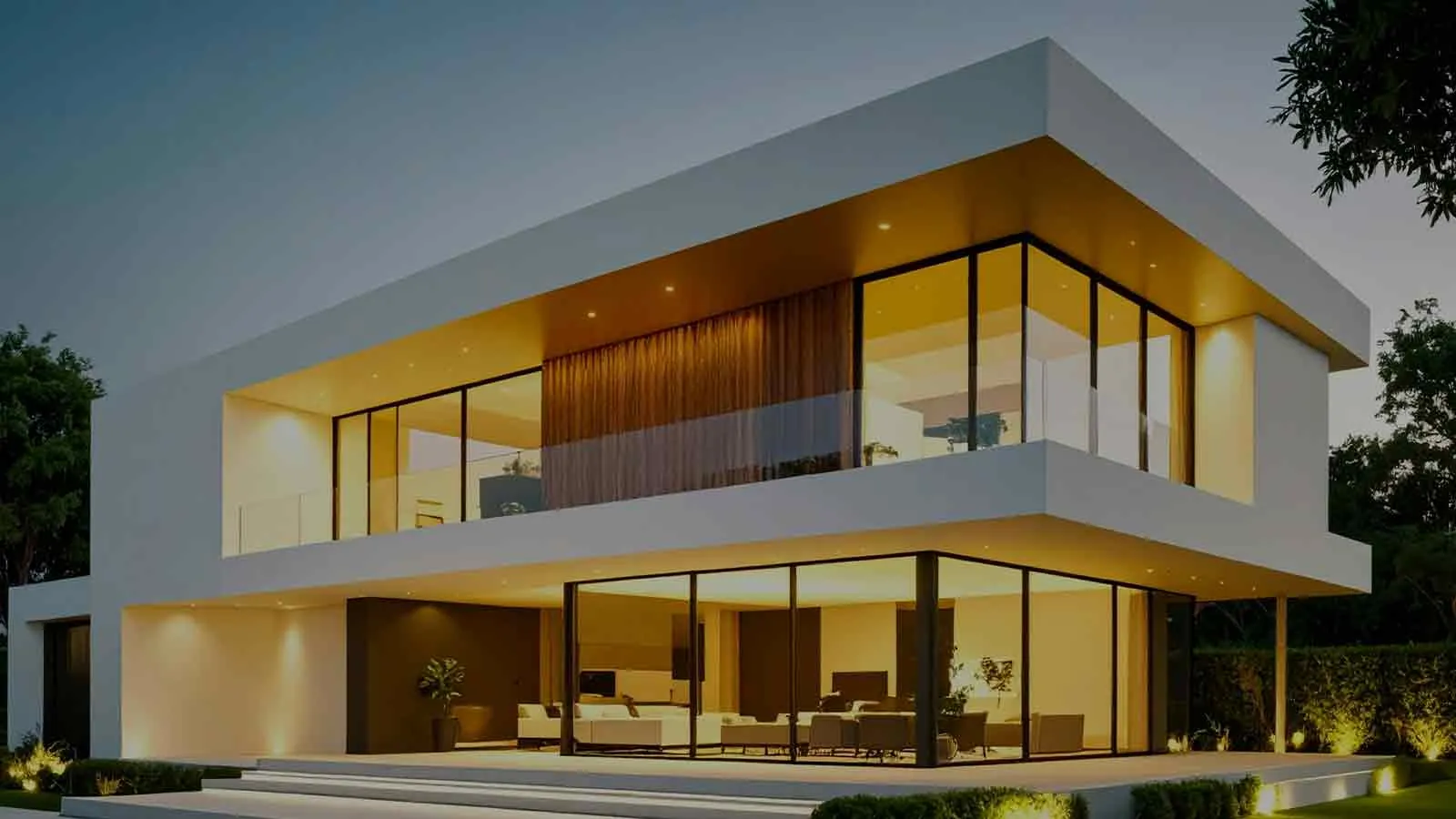 Modern glass villa at night researched through Pitkin County records