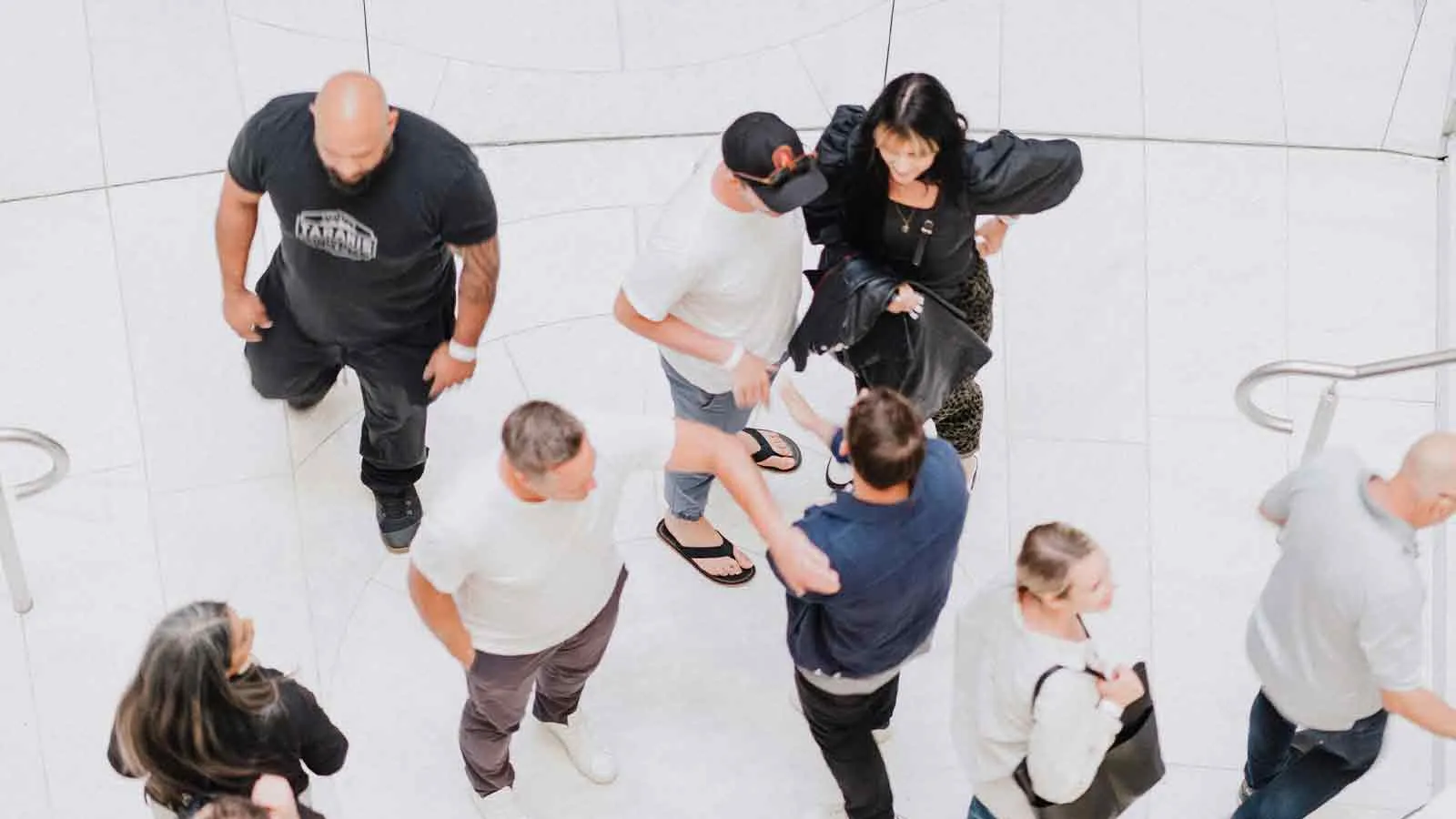 Buyers and advisors gathering to review a property report together