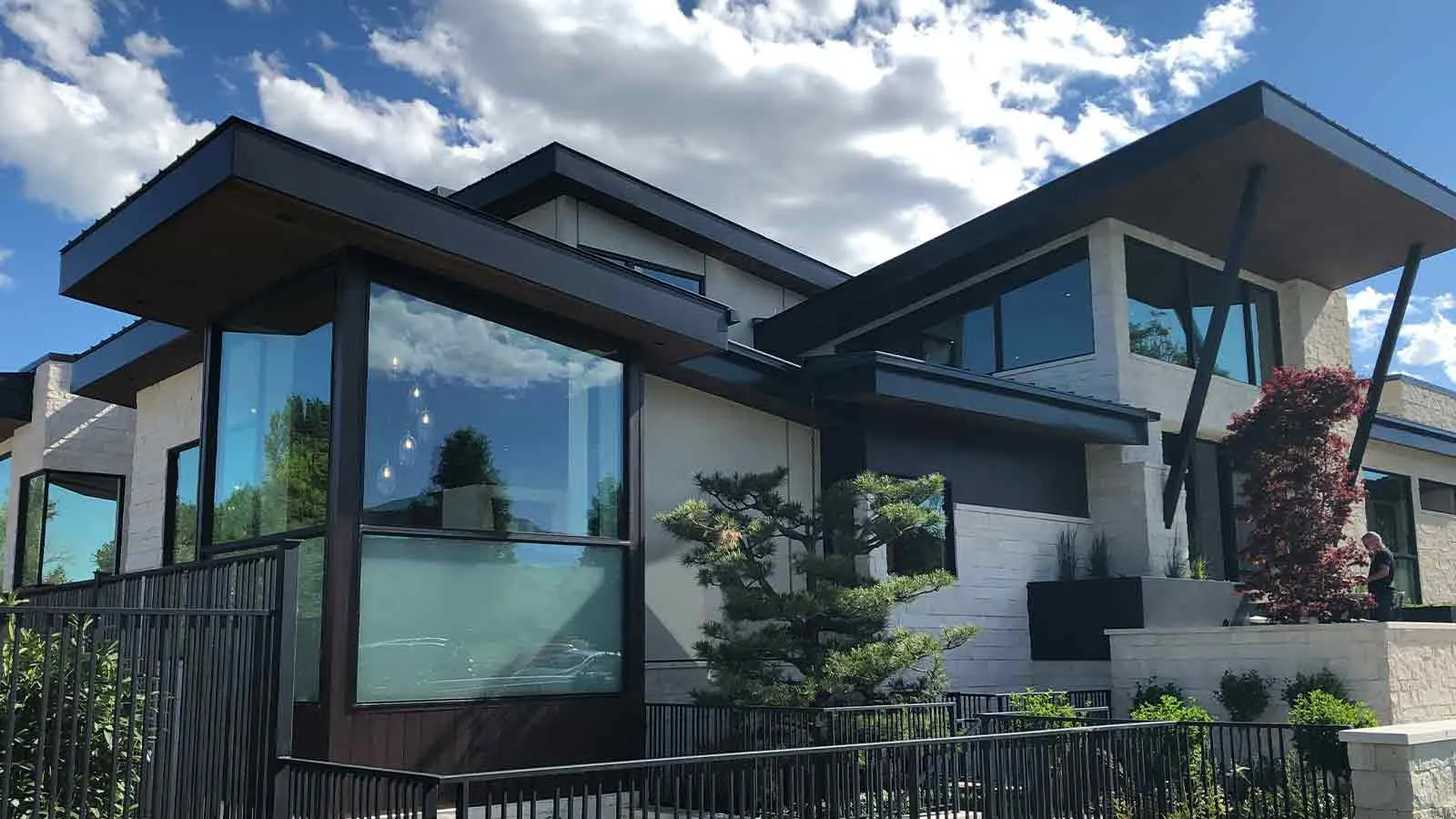 Modern mountain home covered by a policy from a trusted title insurance provider