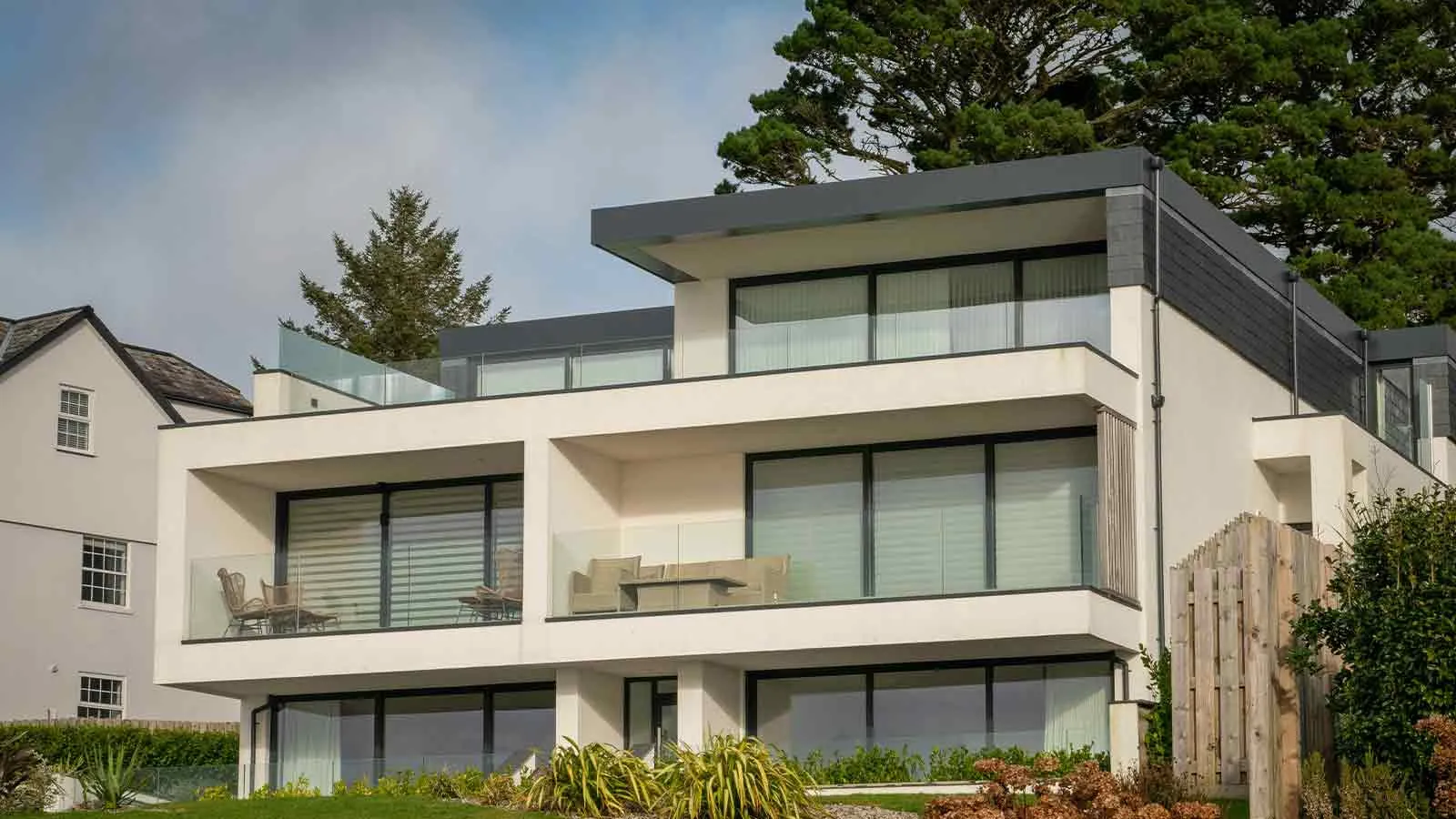 Terraced modern home representing the properties behind every title research file